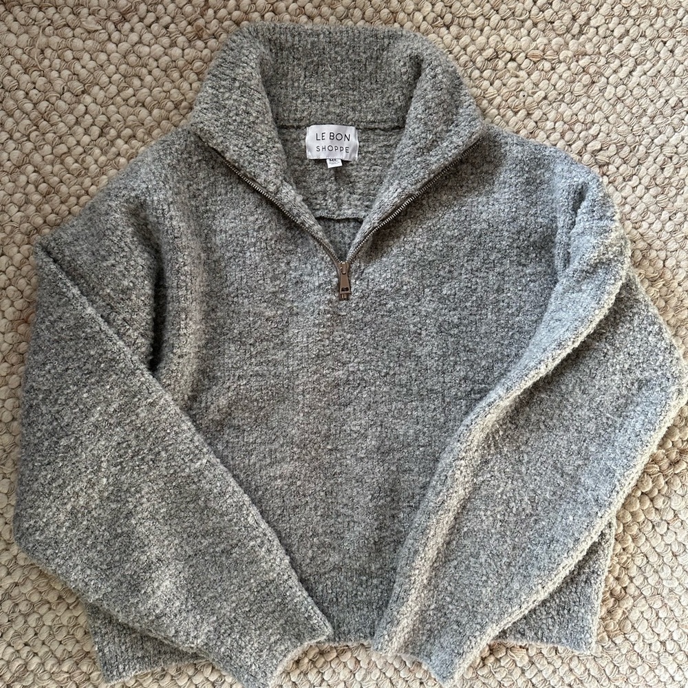 Le Bon Shoppe Andre Sweater in Heather Gray M/L